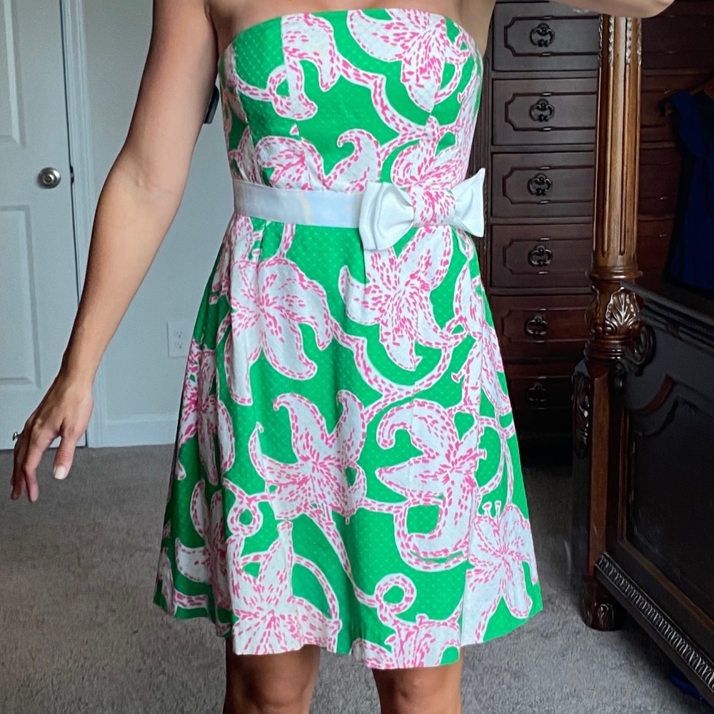 Lilly Pulitzer Strapless Lily Dress size 2